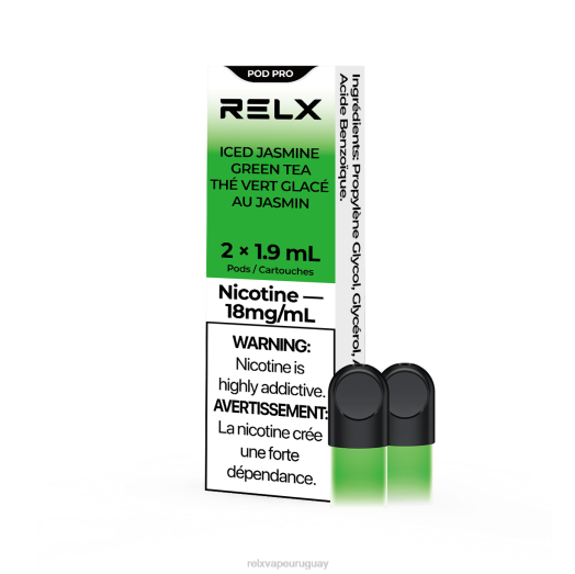 RELX vaina pro - 2 vainas - RELX Montevideo té verde jazmín helado 2JN413