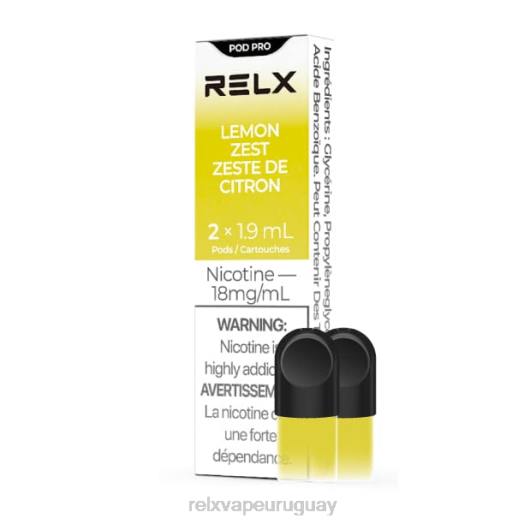 RELX vaina pro - 2 vainas - RELX Pods Online limón rallado 2JN419
