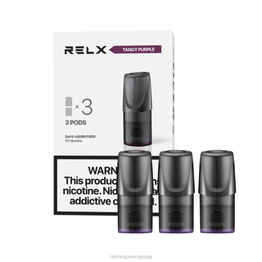 RELX Classic vainas - RELX Vape Uruguay uva picante de color púrpura-púrpura 2JN4132
