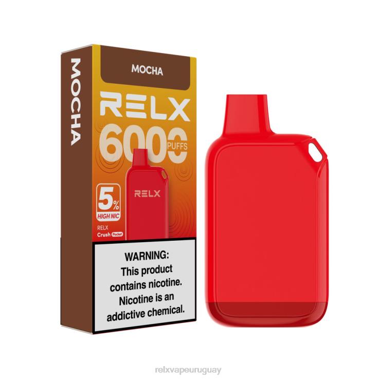 RELX Crush Pocket 6000 5% alto nic | Z48T425 ‎RELX Vape Uruguay moca