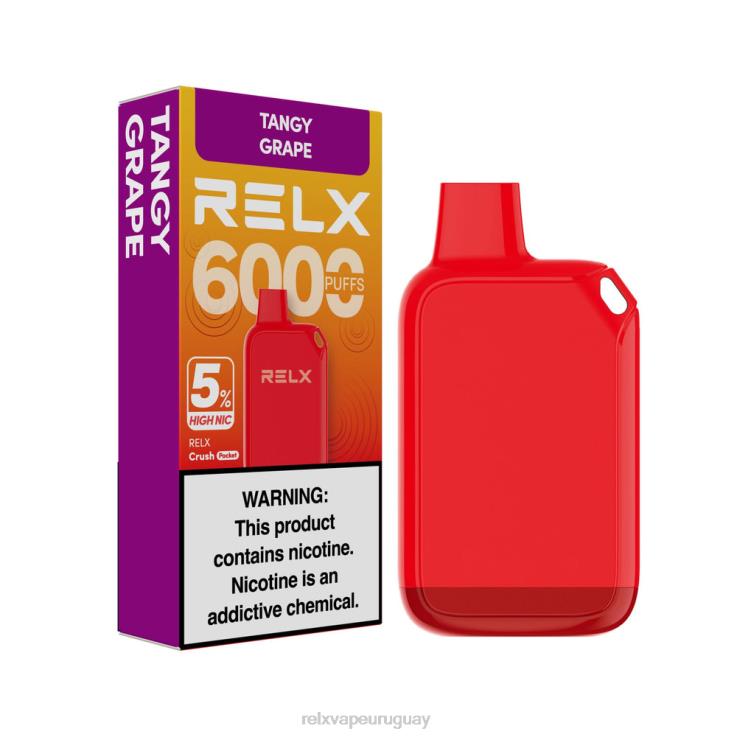 RELX Crush Pocket 6000 5% alto nic | Z48T427 ‎RELX Montevideo uva picante