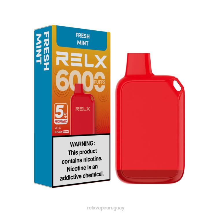 RELX Crush Pocket 6000 5% alto nic | Z48T429 ‎RELX Sabores menta fresca