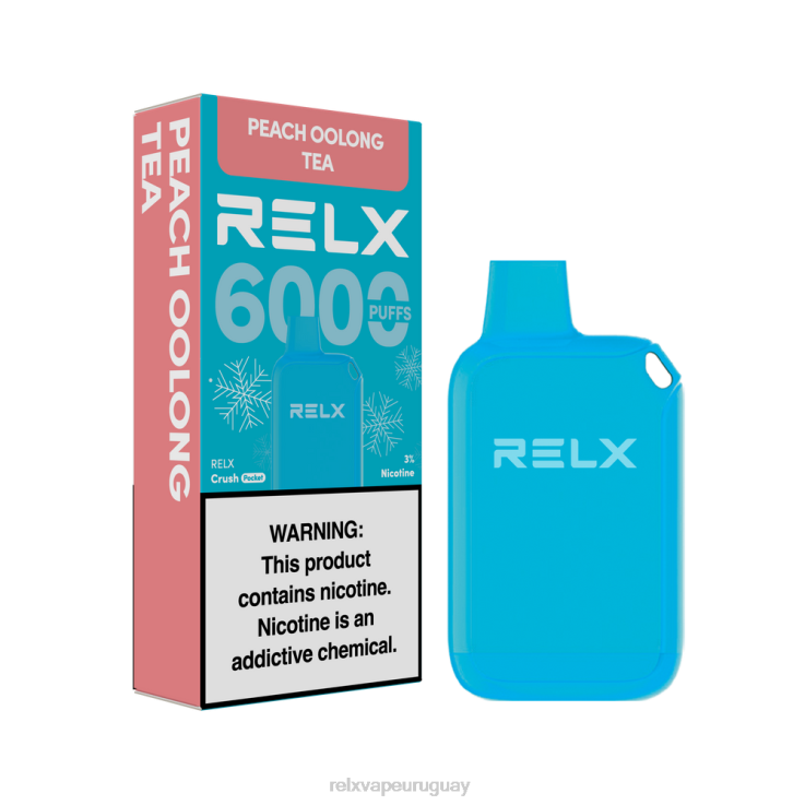 RELX Crush Pocket 6000 helado | Z48T410 ‎RELX Uruguay té oolong de durazno