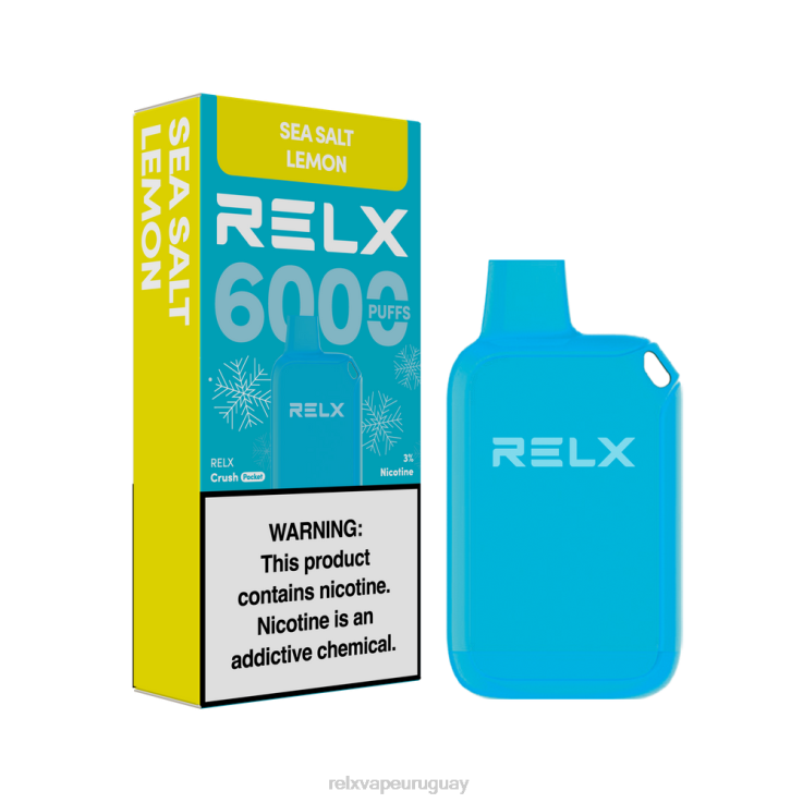 RELX Crush Pocket 6000 helado | Z48T411 ‎RELX Montevideo sal marina limón