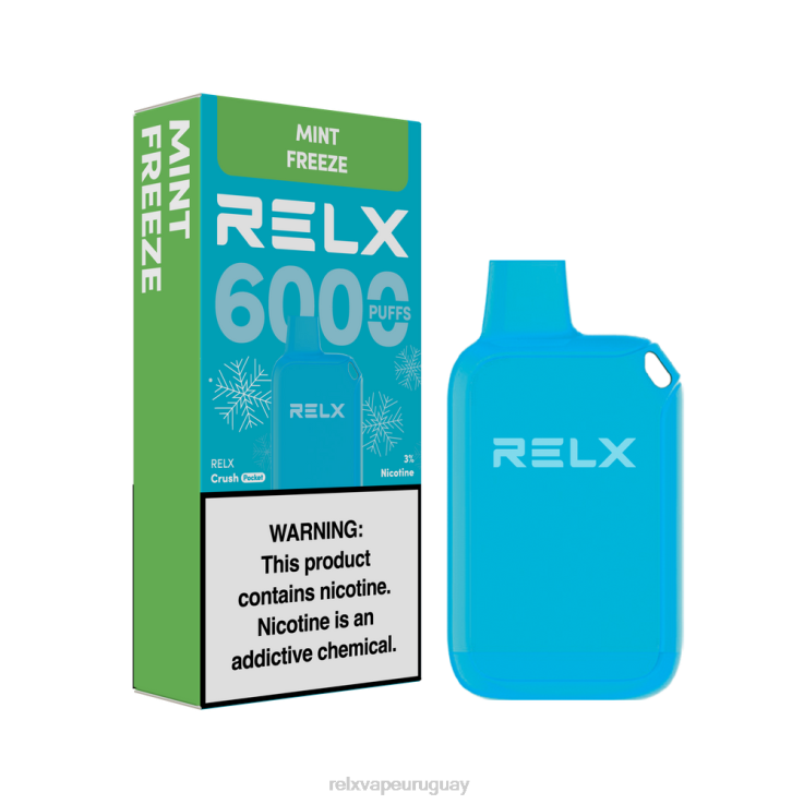 RELX Crush Pocket 6000 helado | Z48T412 ‎RELX Vape Precio congelación de menta