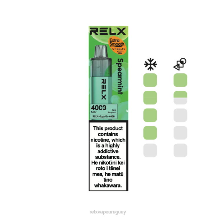 RELX MagicGo 4000 vaporizadores desechables | Z48T43 ‎RELX Montevideo menta verde