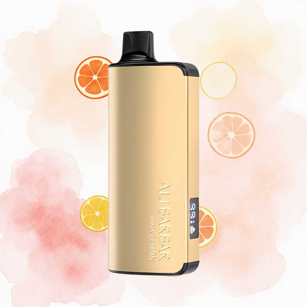 Alibarbar Ingot 9000 Puffs Limón Rosa 22ml 2350mah LED