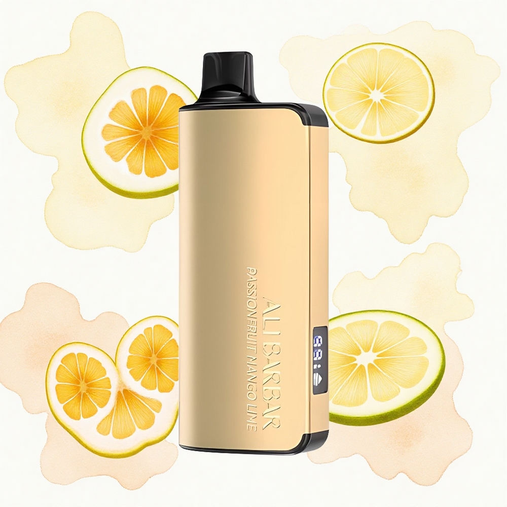 Alibarbar Ingot 9000 Puffs Maracuyá Mango Lima 22ml 2350mah LED