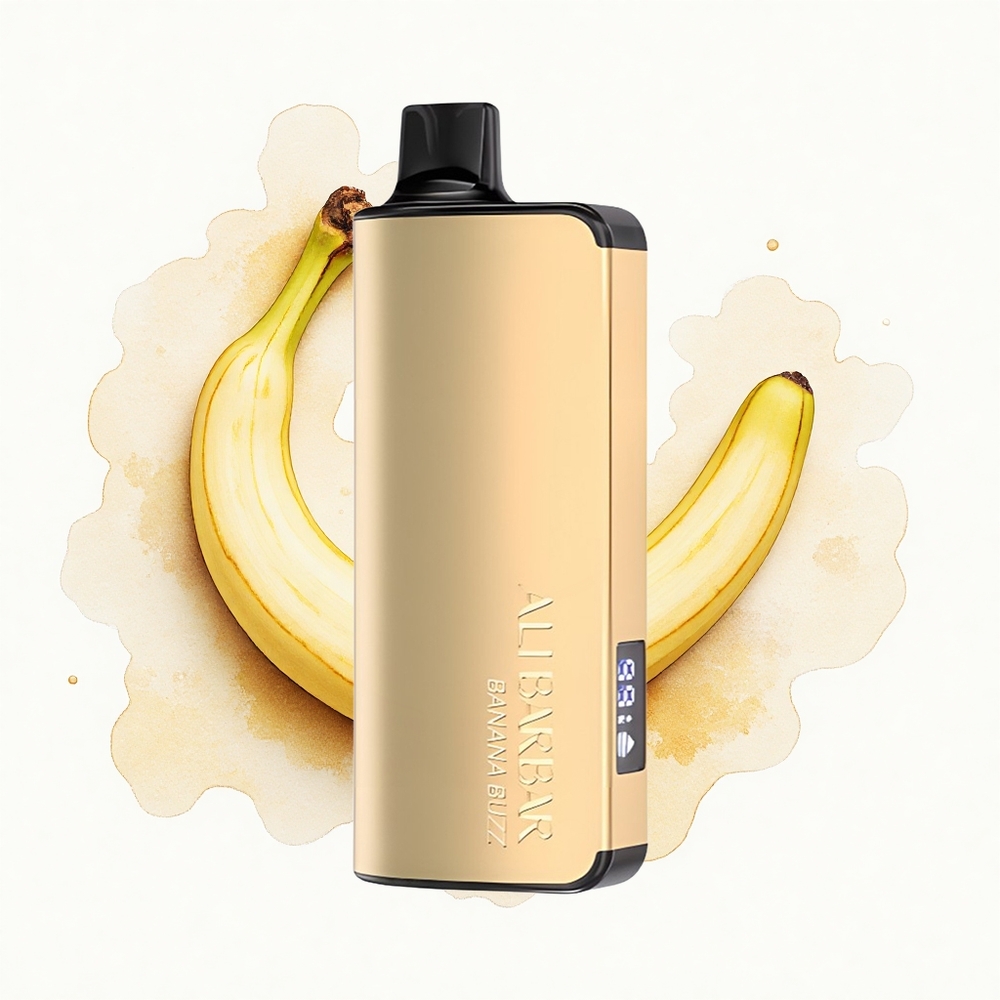 Alibarbar Ingot 9000 Puffs Zumbido de Plátano 22ml 2350mah LED