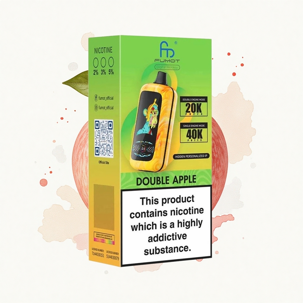 Fumot Digital Monkey 20000/40000 Puffs Doble Manzana Dual Motor Doble Malla