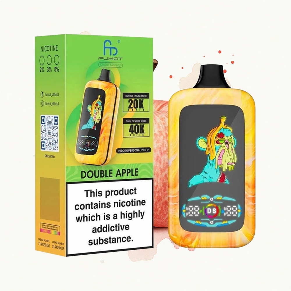 Fumot Digital Monkey 20000/40000 Puffs Doble Manzana Dual Motor Doble Malla