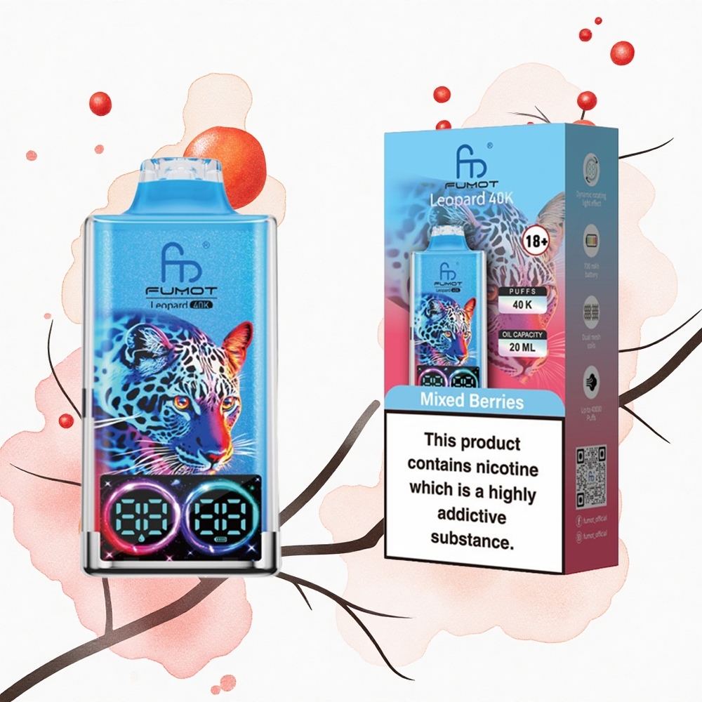 Fumot Leopard 40K Puffs Bayas Mixtas 5% Dual Mesh 700mAh