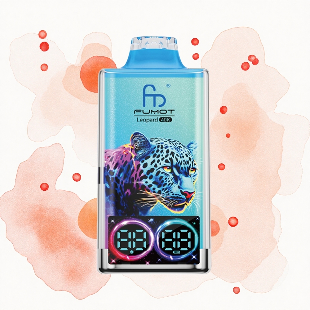 Fumot Leopard 40K Puffs Bayas de Melocotón 5% Dual Mesh 700mAh