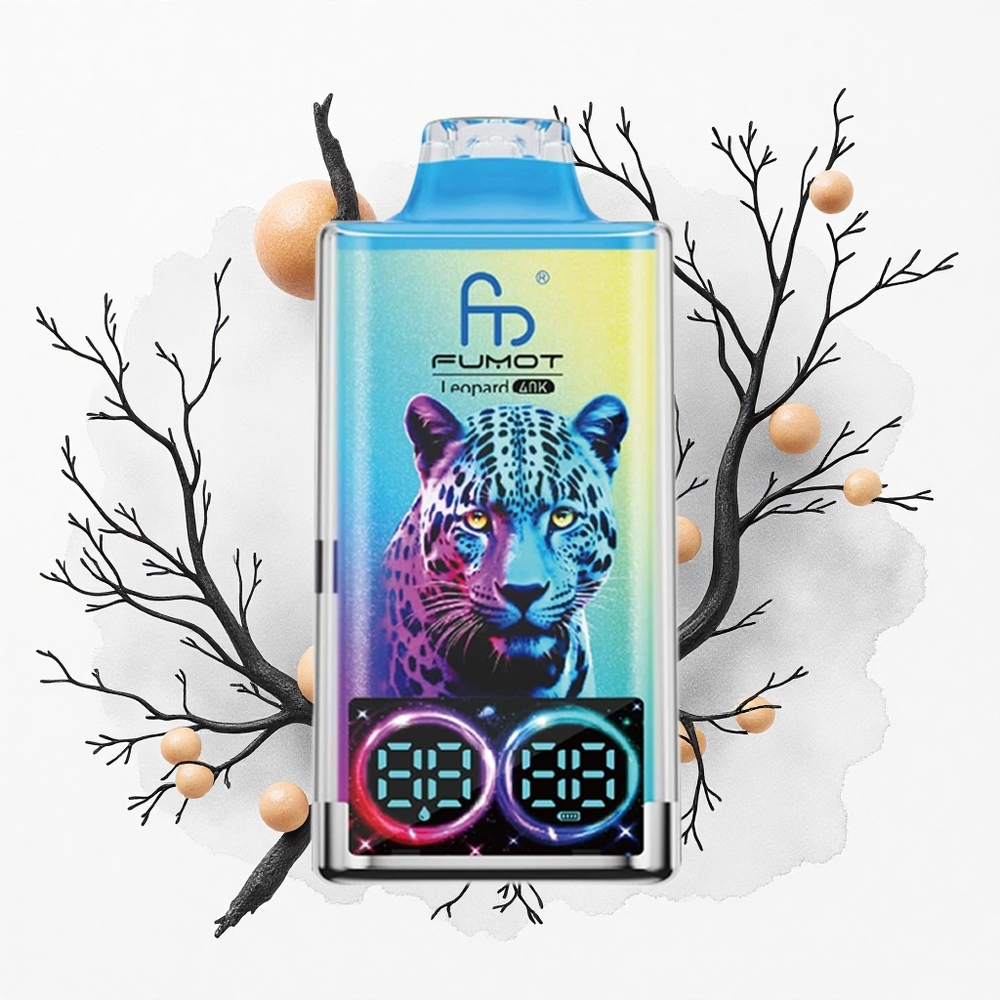 Fumot Leopard 40K Puffs Dragón Negro Hielo 5% Dual Mesh Tipo-C