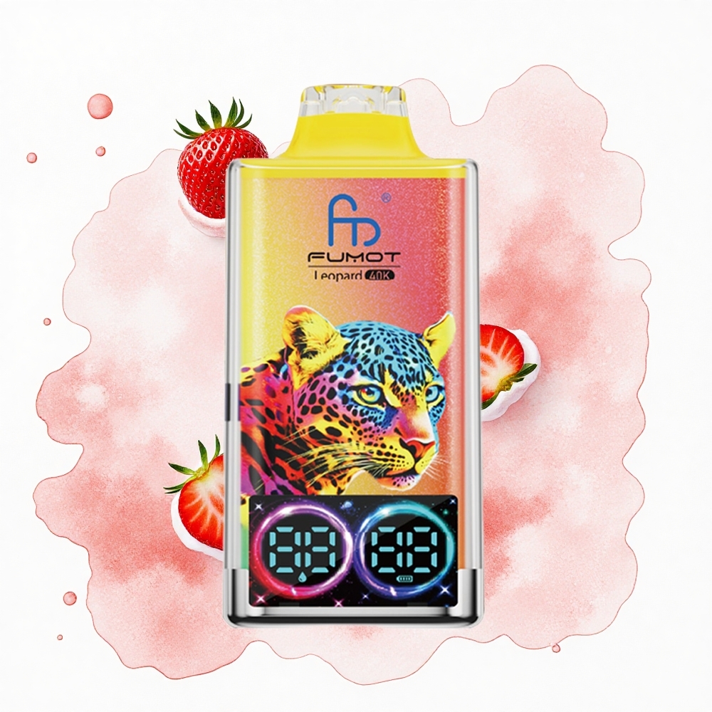 Fumot Leopard 40K Puffs Fresa Helada Dual Mesh 5% Nicotine