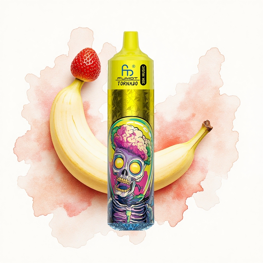 Fumot Randm Tornado 30000 Puffs Fresa Plátano Pantalla LED 30mL