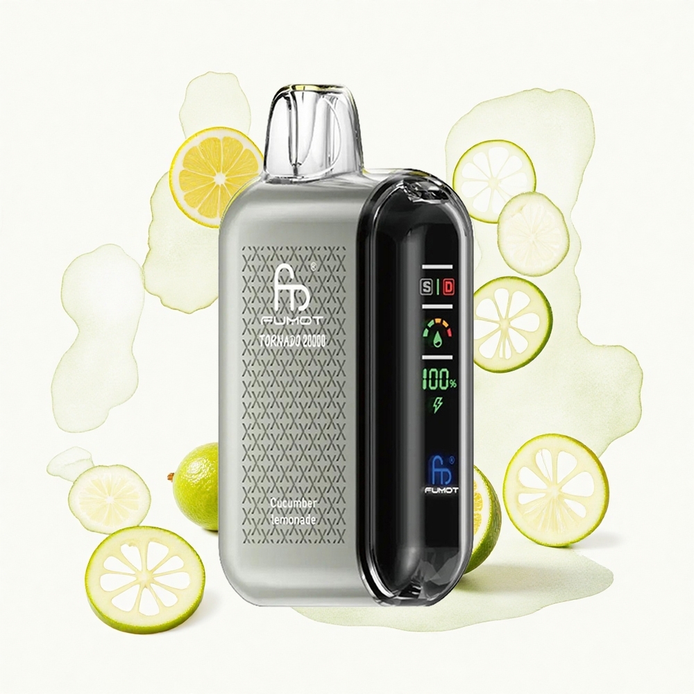 Fumot Tornado 20000 Puffs Limón Pepino Dual Malla