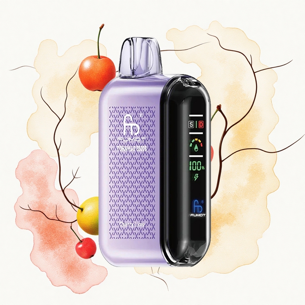 Fumot Tornado 20000 Puffs Lima Cereza Dual Malla 20ml