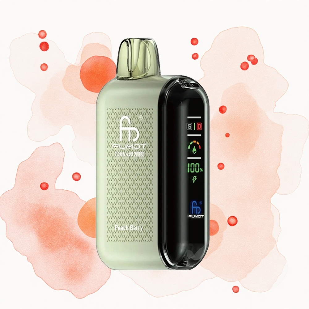 Fumot Tornado 20000 Puffs Melocotón Baya Dual Malla