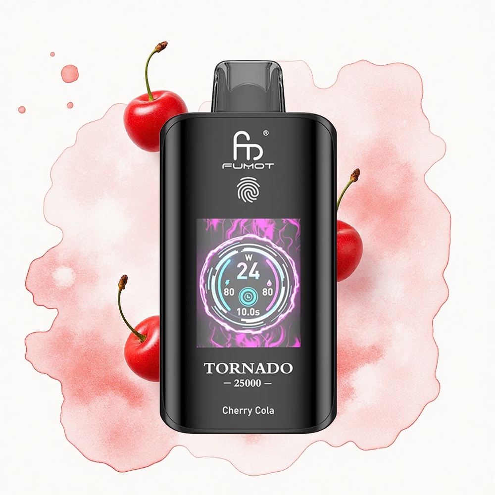 Fumot Tornado 25000 Puffs Cherry Cola HD Pantalla 700mAh 20ml