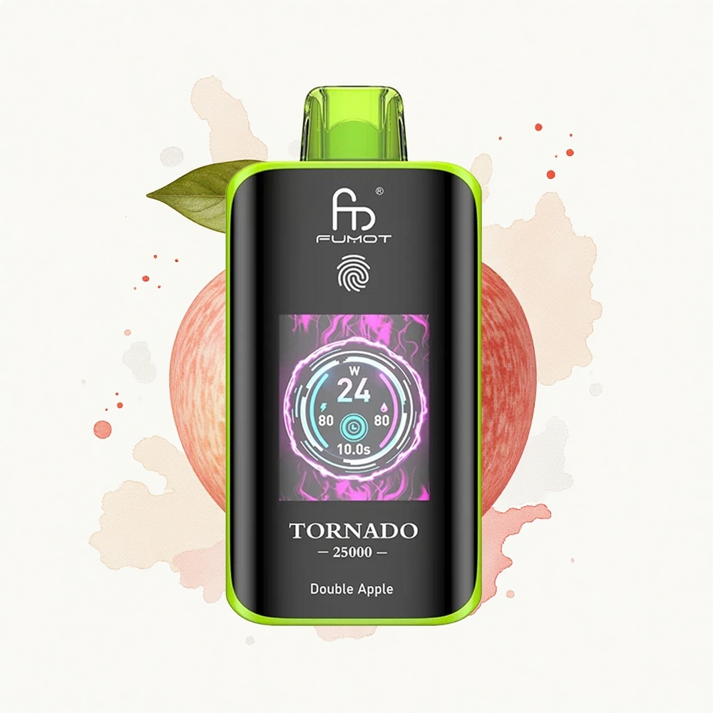 Fumot Tornado 25000 Puffs Doble Manzana HD 700mAh Tipo-C