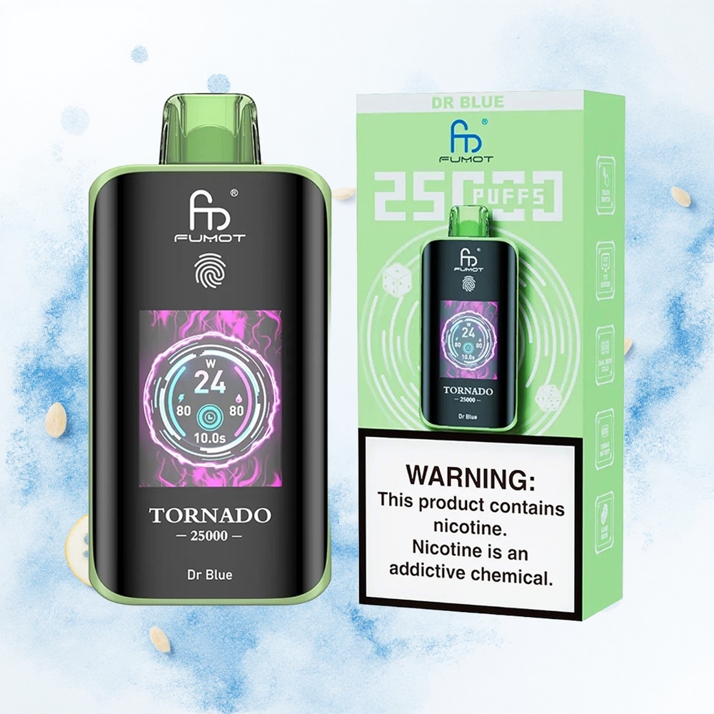 Fumot Tornado 25000 Puffs Dr. Azul Pantalla HD 700mAh 20ml