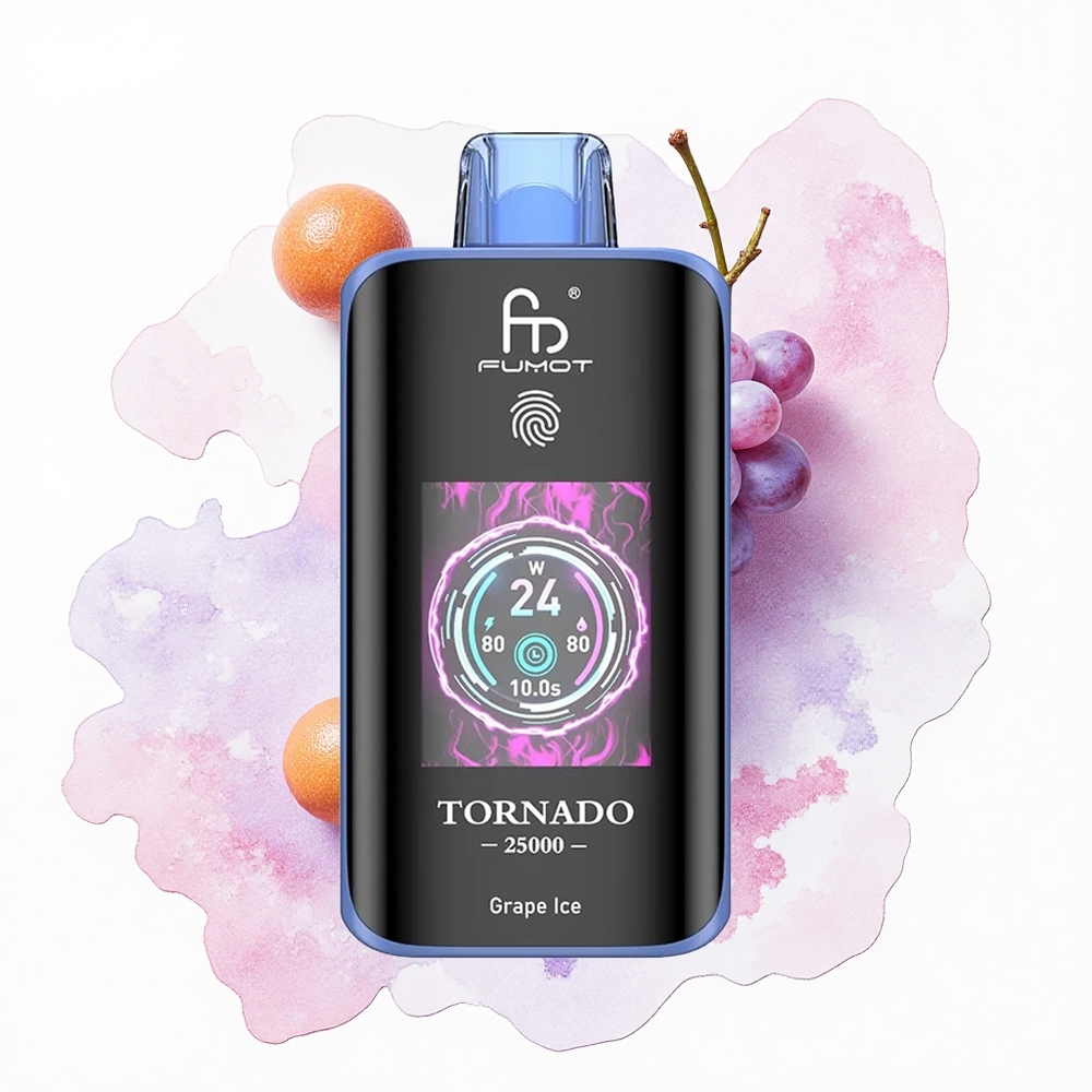 Fumot Tornado 25000 Puffs Helado de Uva HD 700mAh 20ml