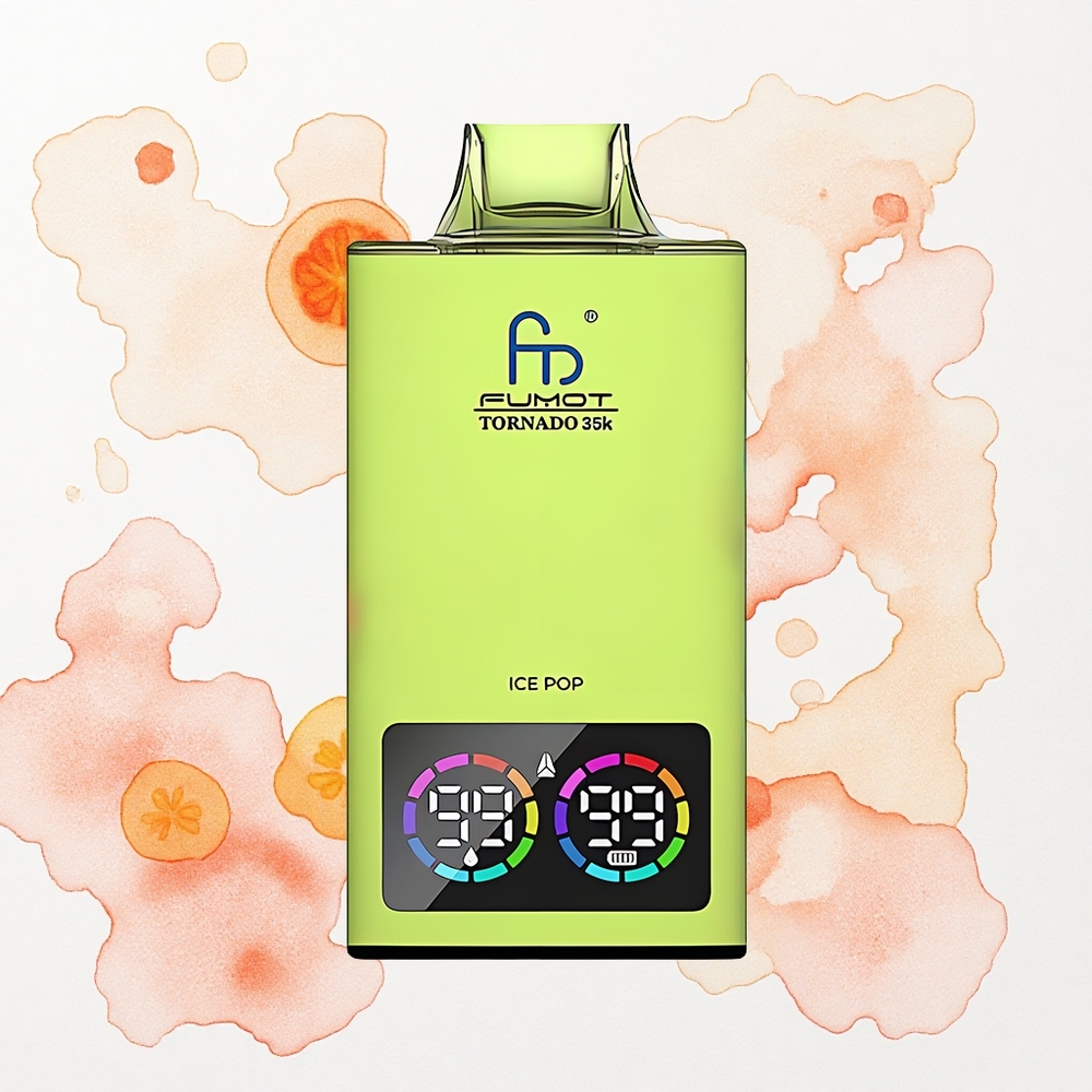 Fumot Tornado 35000 Puffs Paleta de Hielo Dual Mesh con Luz RGB y Carga Rápida