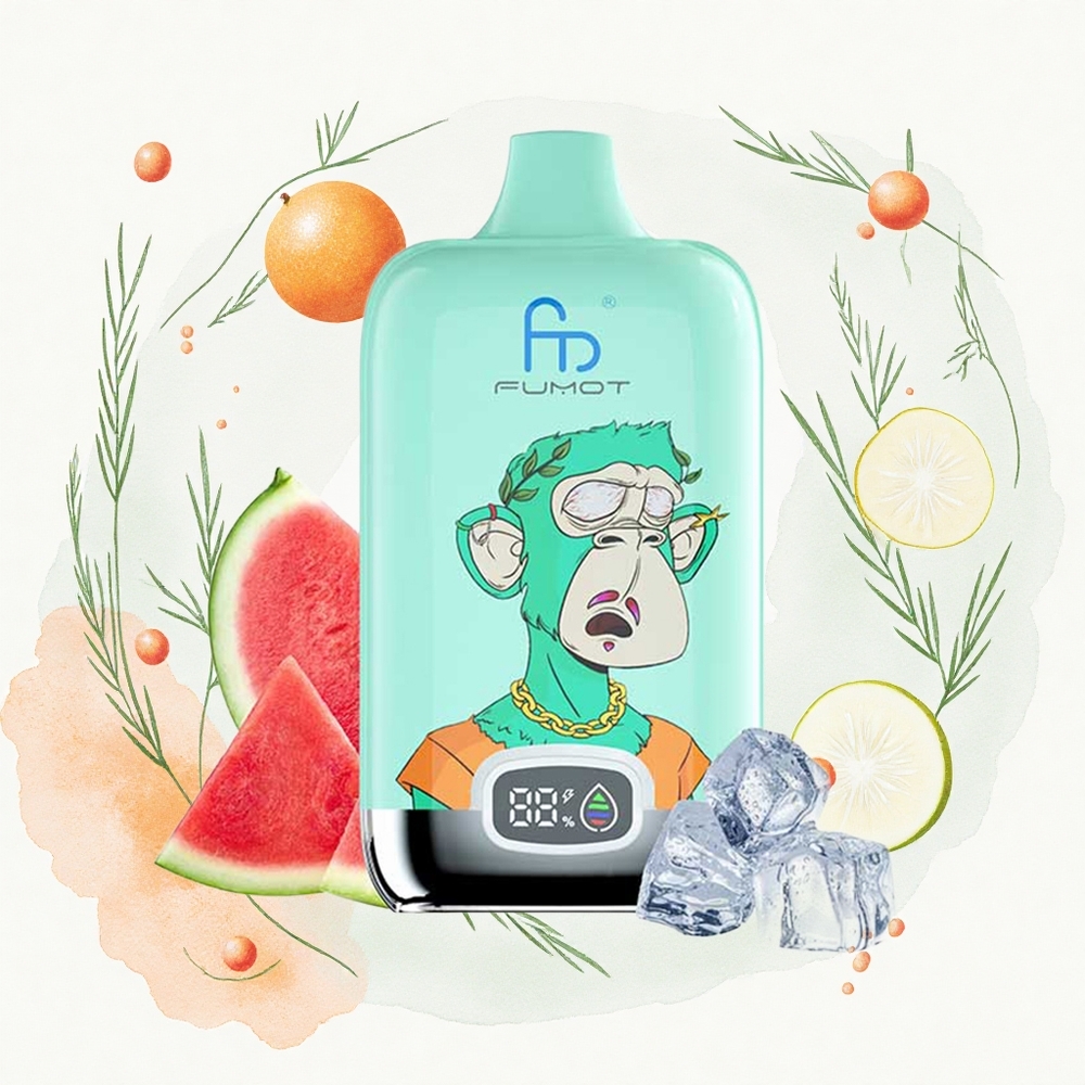 Fumot Tornado Digital Box 12000 Puffs Menta Fresca Caja Digital Tipo-C 20ml