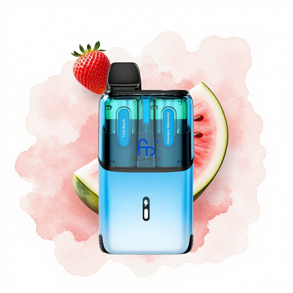 Fumot Ultra T32000 Puffs Bomba de Fruta - Fresa Sandía con Carga Rápida Tipo-C y 24ml