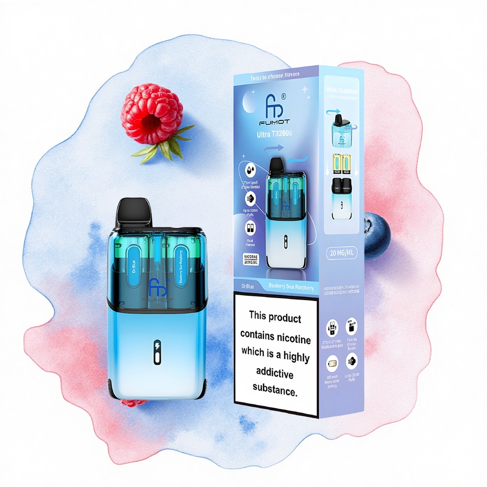 Fumot Ultra T32000 Puffs Dr Azul - Arándano Frambuesa Ácida con 24ml y 800mAh