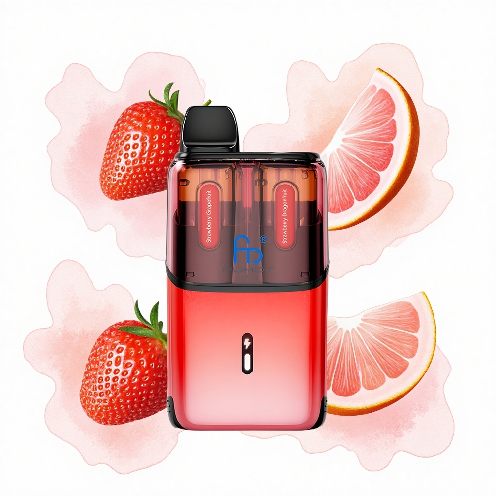 Fumot Ultra T32000 Puffs Fresa Pomelo Rosa - Fresa Pitahaya con Carga Rápida Tipo-C y Bobina de Malla Avanzada