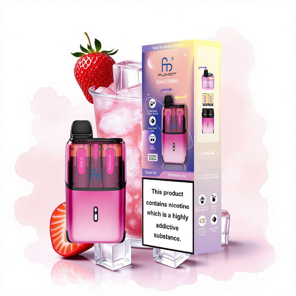 Fumot Ultra T32000 Puffs Helado de Uva - Helado de Fresa con 24ml y 20mg