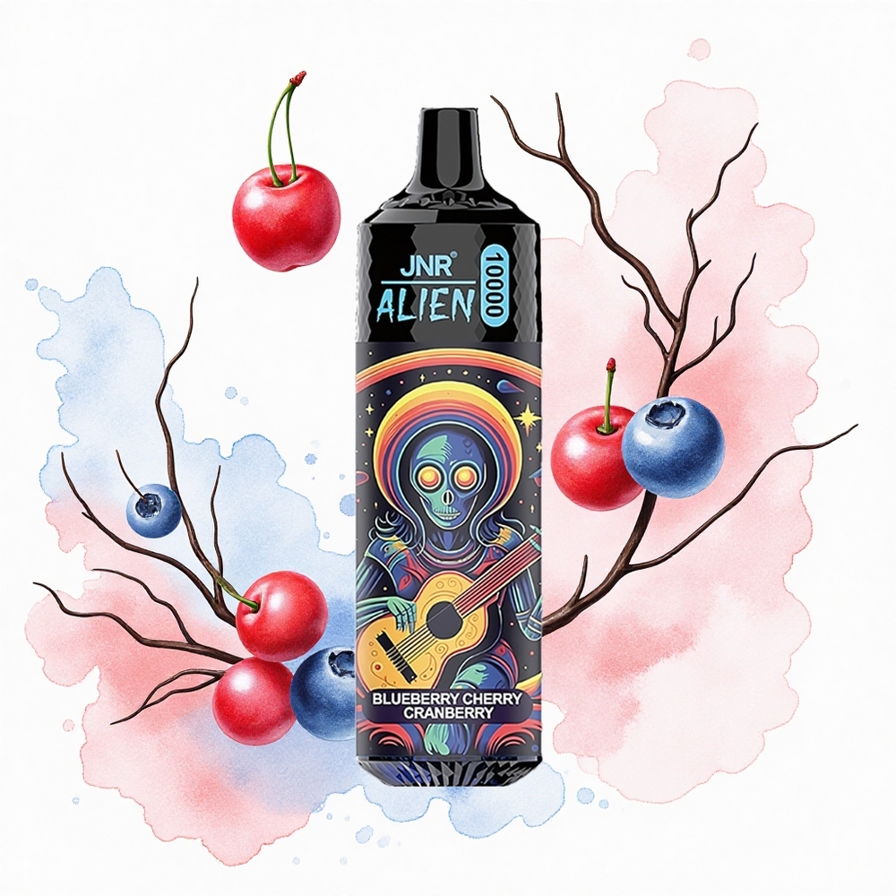 JNR Alien 10000 Arándano Cereza Arándano Rojo RGB Tipo-C 20ml