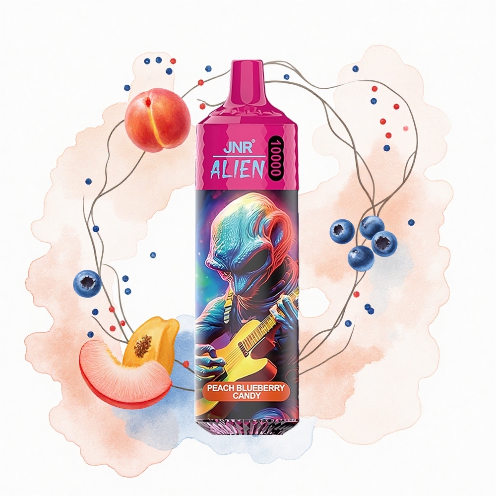 JNR Alien 10000 Caramelo de Melocotón y Arándano con Diseño Deportivo y LED RGB