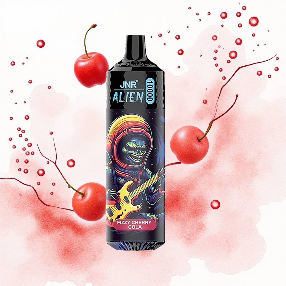 JNR Alien 10000 Cola Cereza Efervescente con Carga Rápida Tipo-C y Diseño Deportivo
