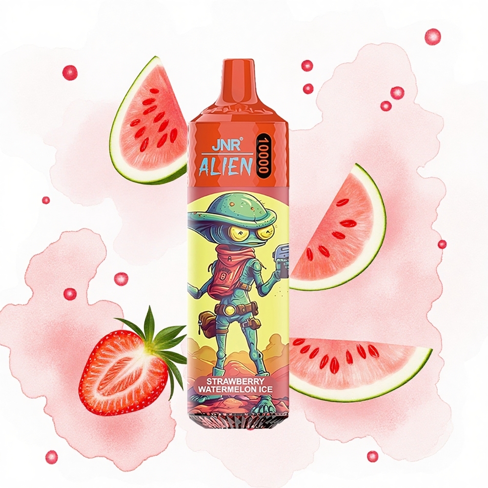 JNR Alien 10000 Fresa Sandía Hielo con RGB y Carga Rápida