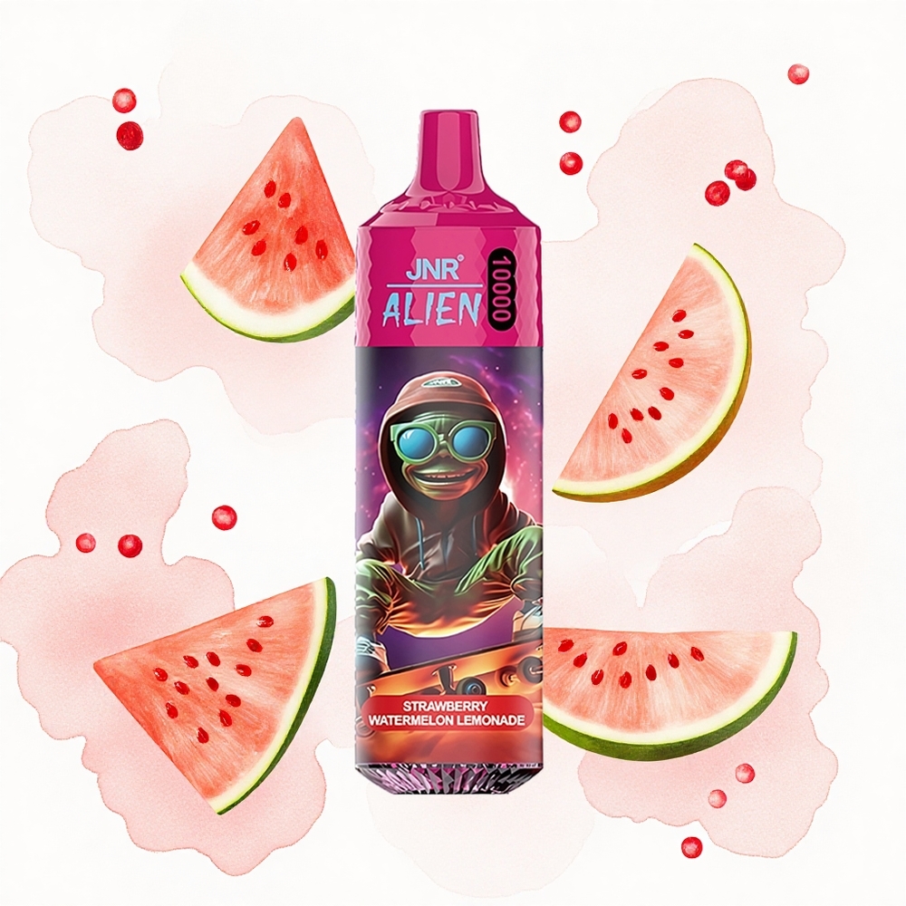 JNR Alien 10000 Fresa Sandía Limonada con LED RGB y Carga Rápida