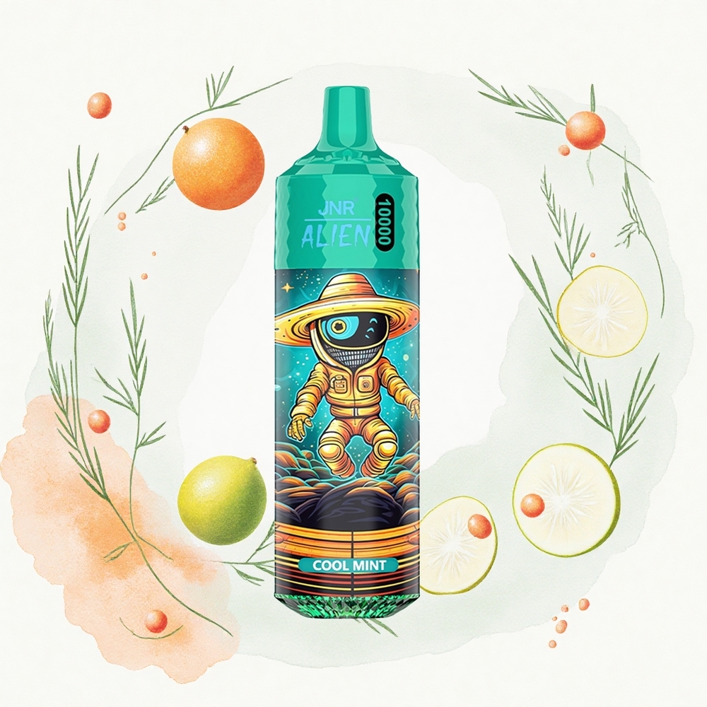 JNR Alien 10000 Menta Fresca RGB con Carga Rápida Tipo-C y Diseño Deportivo