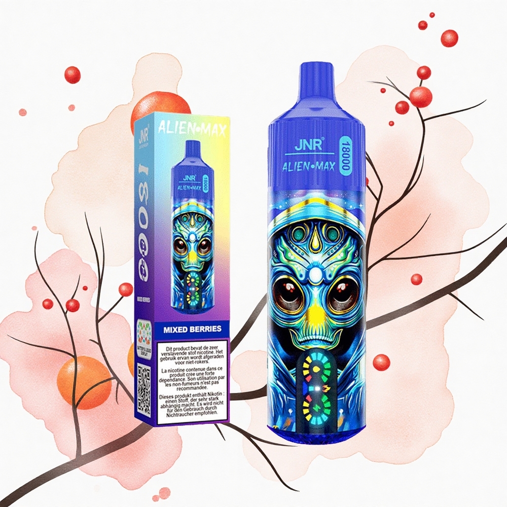 JNR Alien Max 18000 Bayas Mixtas con Doble Malla y Carga Rápida