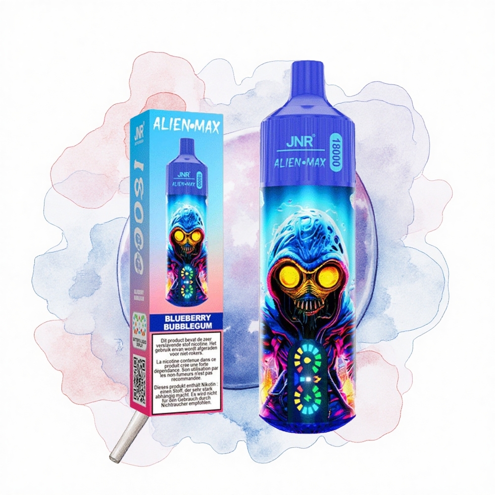 JNR Alien Max 18000 Chicle de Arándano Doble Malla y Doble Núcleo