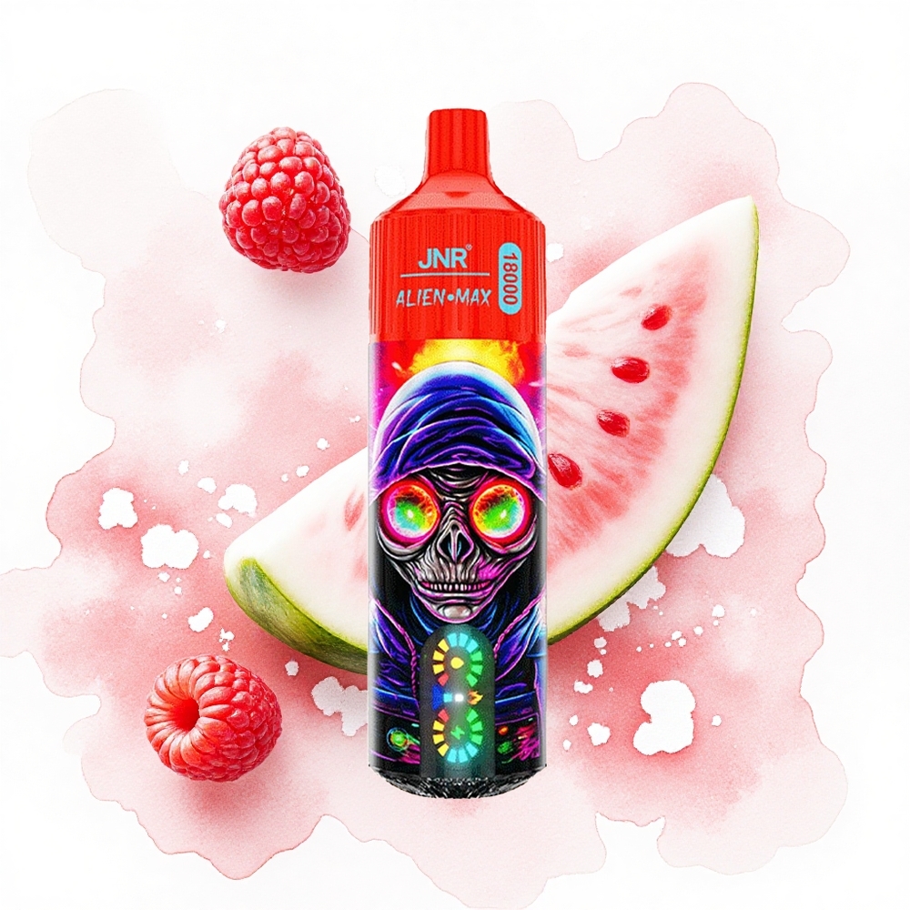 JNR Alien Max 18000 Frambuesa Sandía Helada con Doble Malla y Carga Rápida