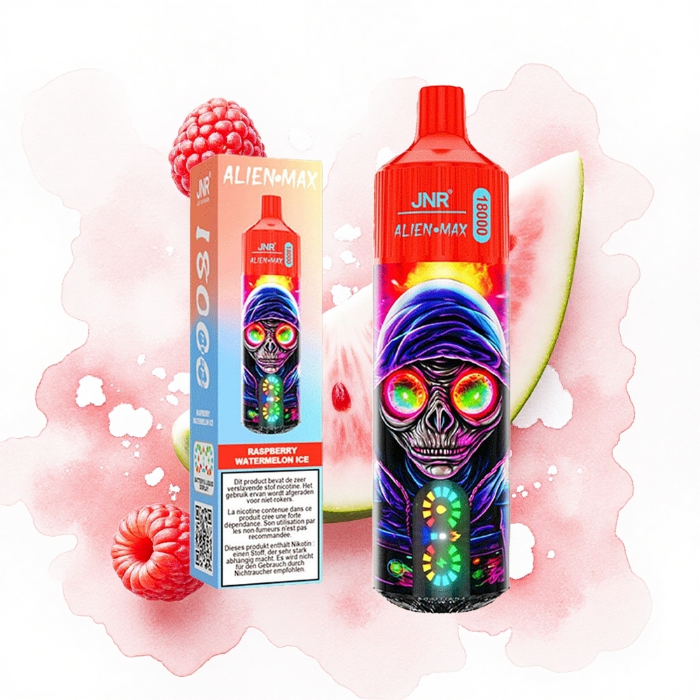 JNR Alien Max 18000 Frambuesa Sandía Helada con Doble Malla y Carga Rápida