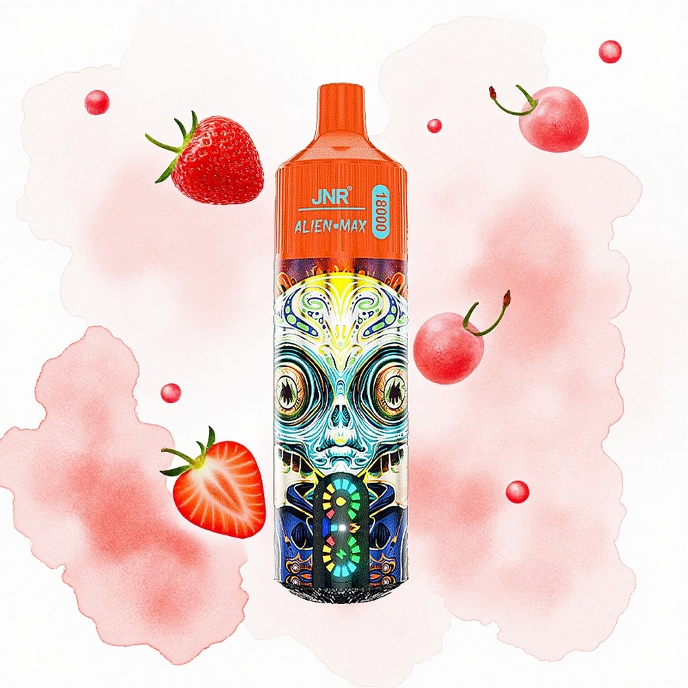JNR Alien Max 18000 Fresa Frambuesa Cereza con Dual Malla y Tipo-C