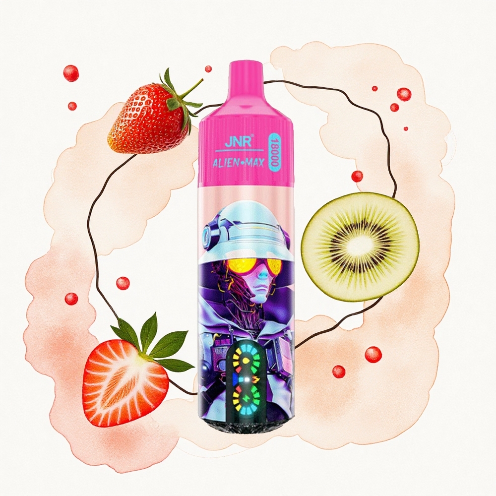 JNR Alien Max 18000 Fresa Kiwi Doble Malla Tipo-C