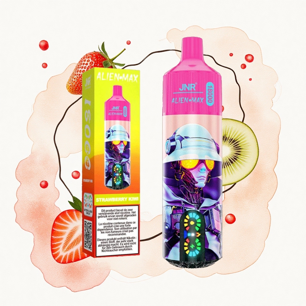 JNR Alien Max 18000 Fresa Kiwi Doble Malla Tipo-C