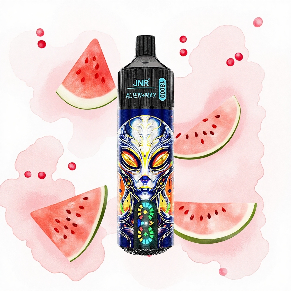 JNR Alien Max 18000 Fresa Sandía Chicle con Doble Malla y Carga Rápida