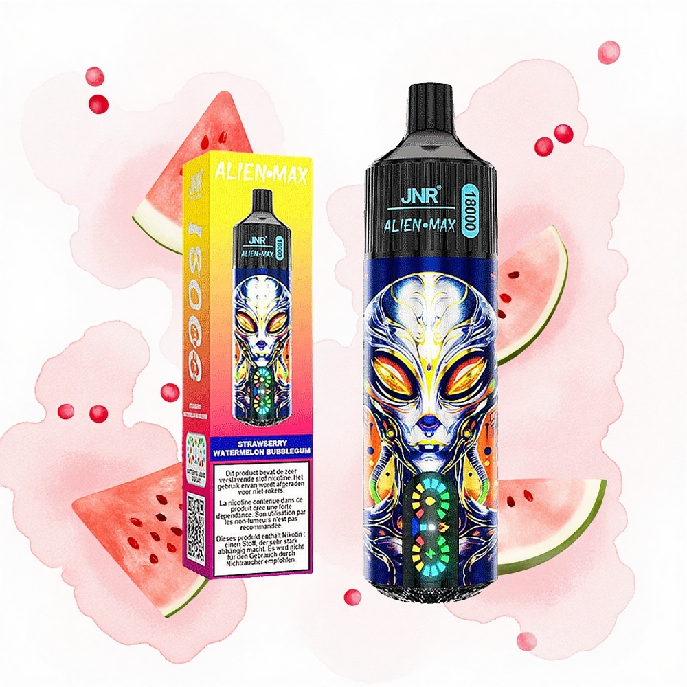 JNR Alien Max 18000 Fresa Sandía Chicle con Doble Malla y Carga Rápida