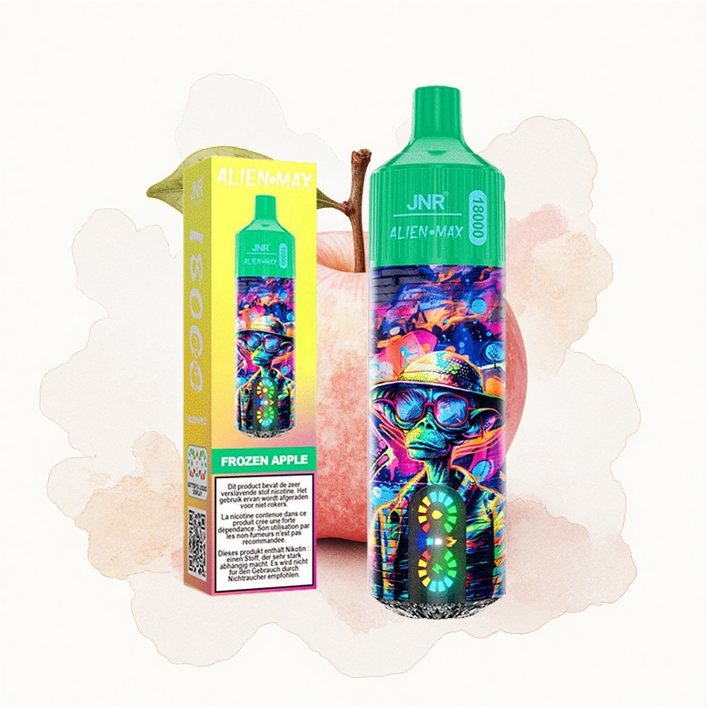 JNR Alien Max 18000 Manzana Congelada Doble Malla y Doble Núcleo