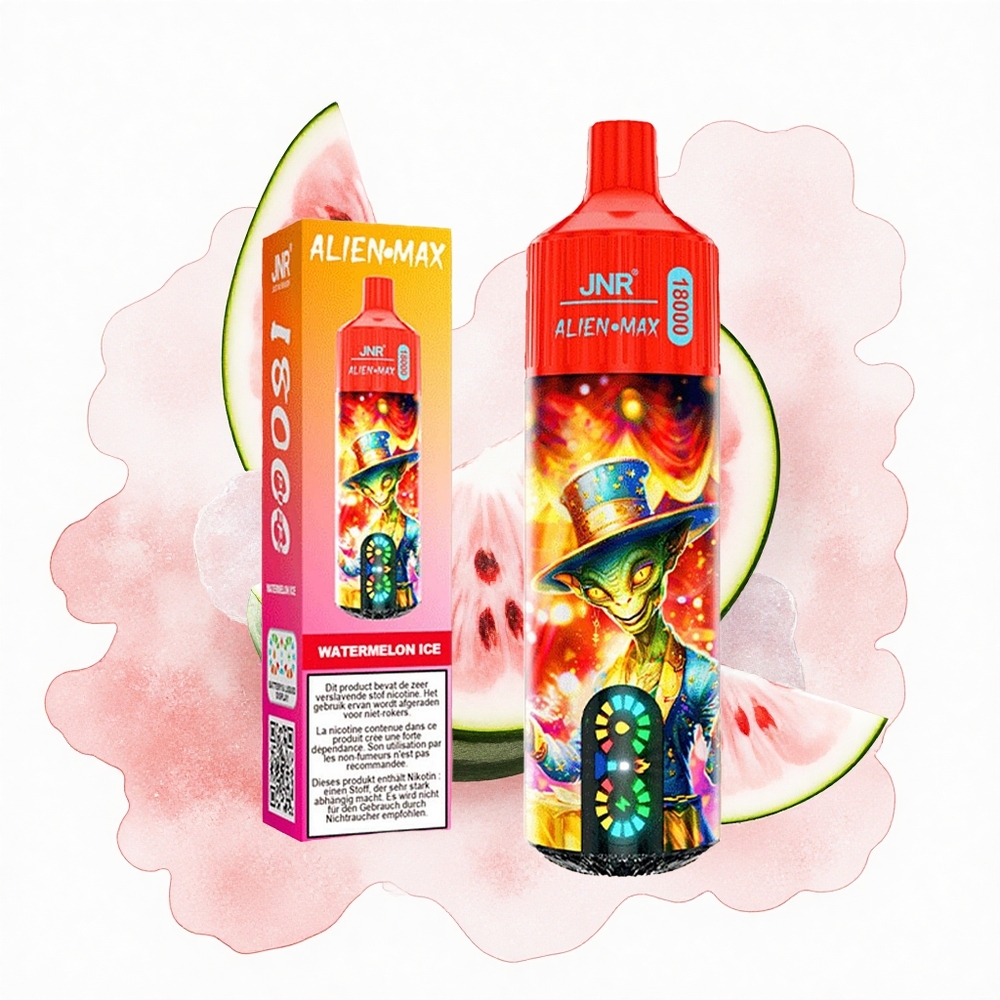 JNR Alien Max 18000 Sandía Hielo con Doble Malla y Carga Rápida